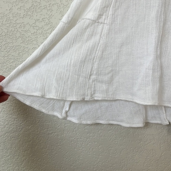 Zara Trafaluc Collection Tank Top Blouse Tiered Flowy White size Extra Small - Picture 4 of 7